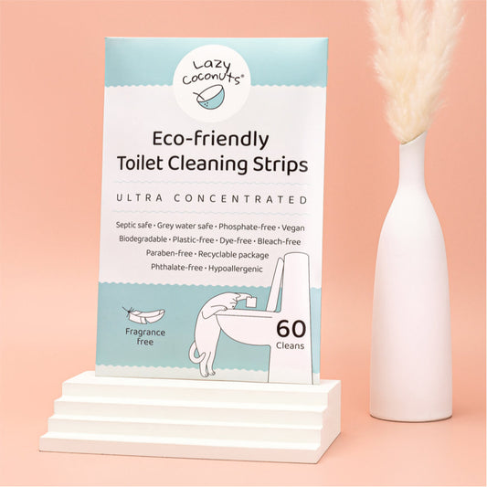 Toilet cleaning strips