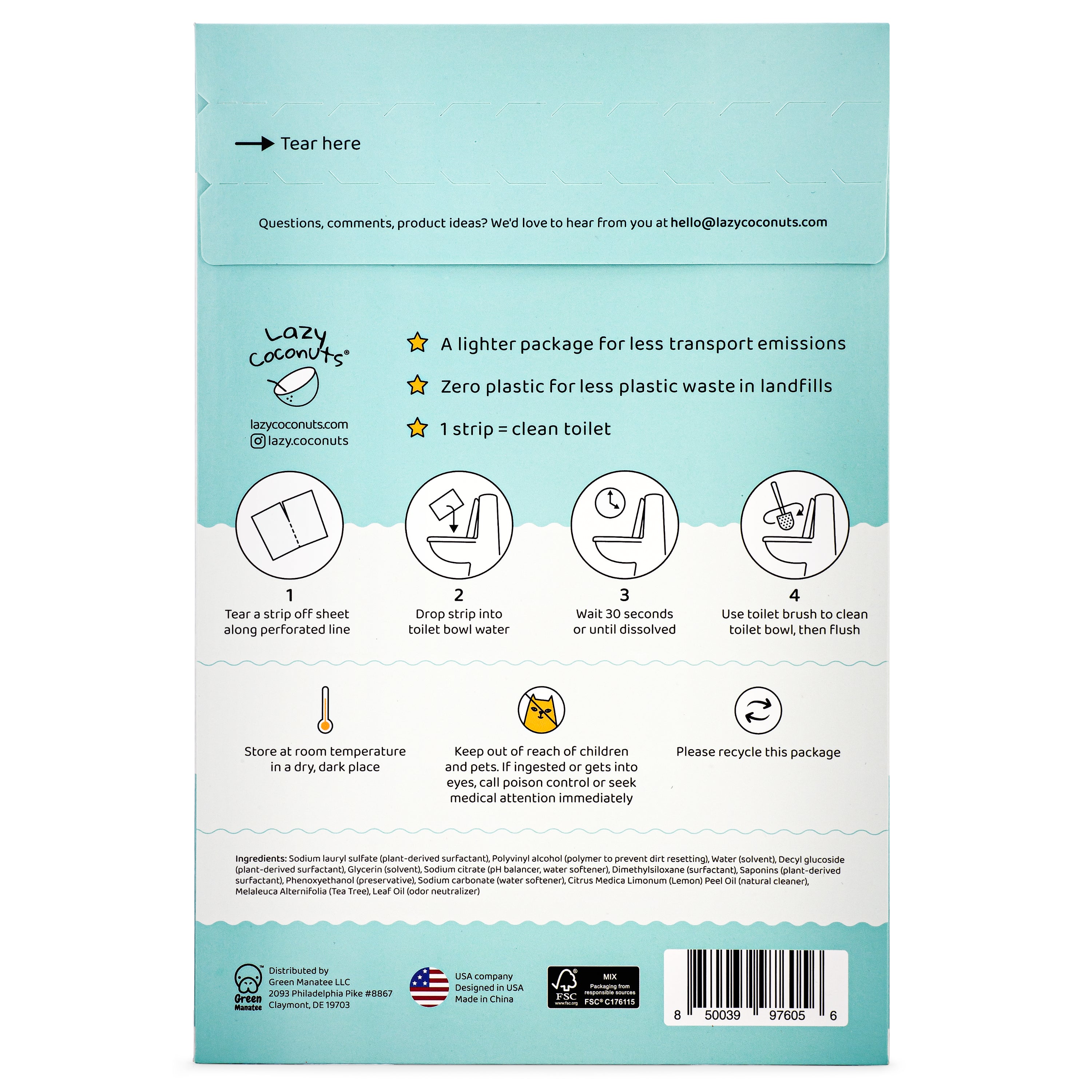 Eco friendly Toilet Cleaning Strips - Thumbnail 3