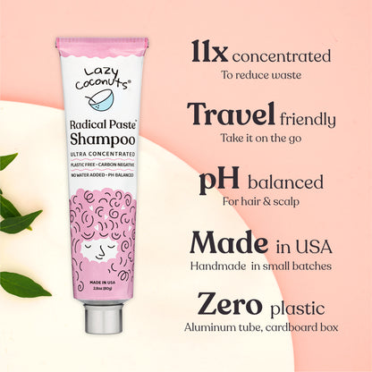 paste shampoo, benefit bullets panel