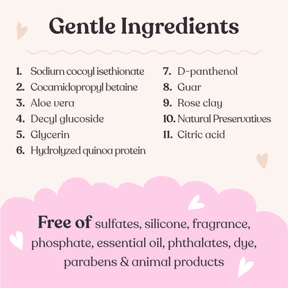 paste shampoo, key ingredient callouts panel