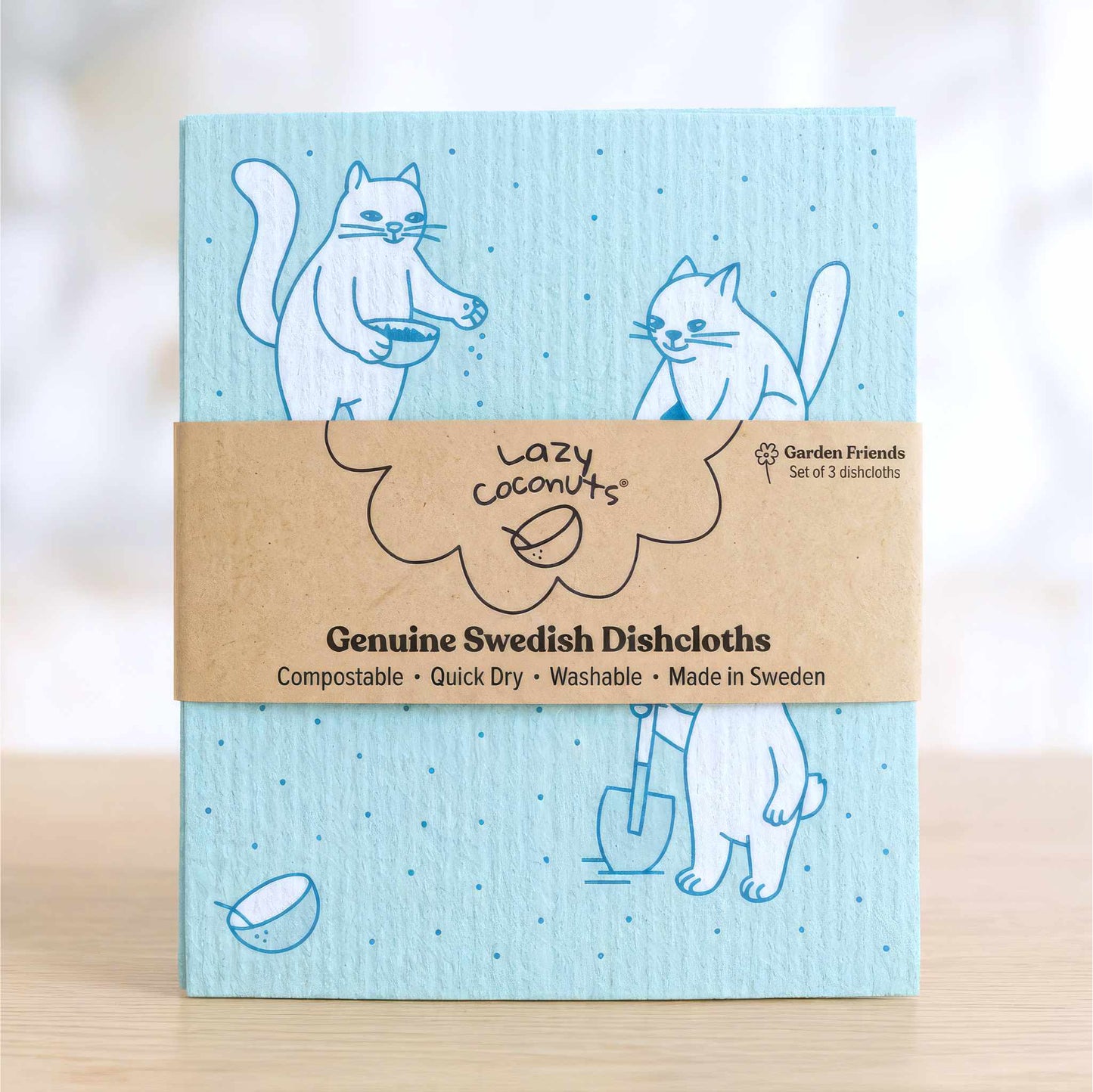Garden Friends Swedish Dish Cloth — Set of 3