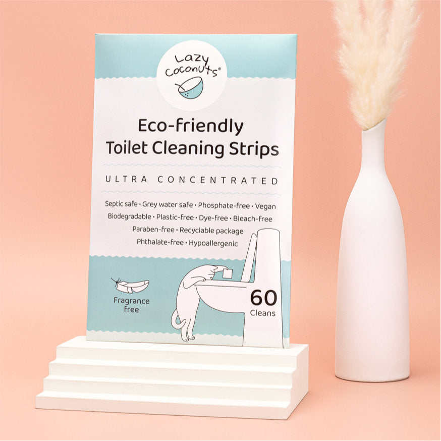 Toilet cleaning strips