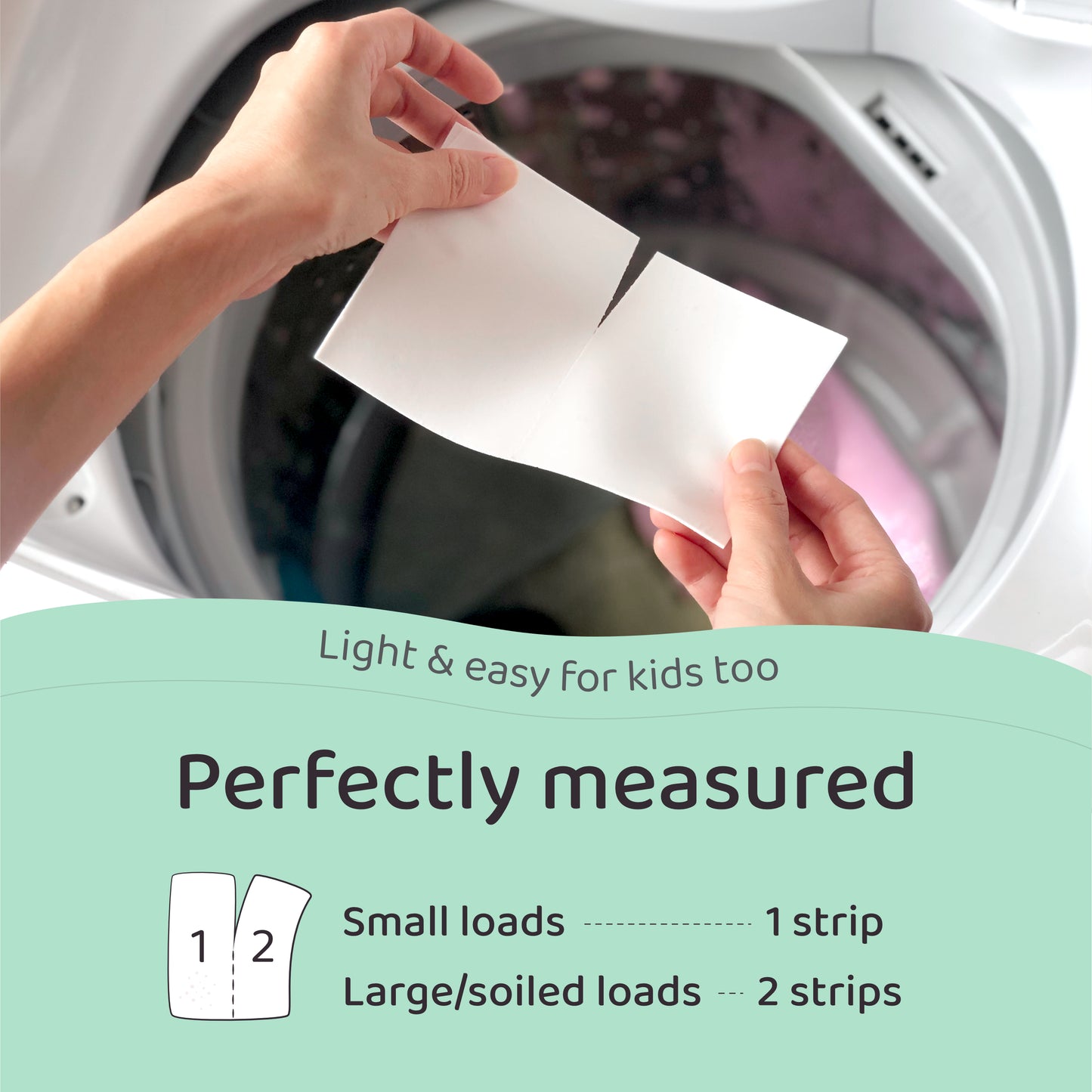 Original laundry detergent strips - 100 loads