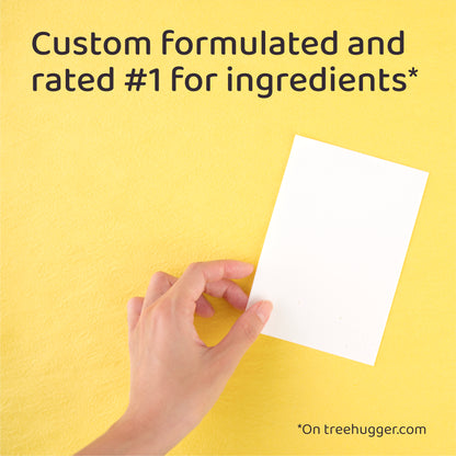 original laundry detergent strips, custom-formulated message panel