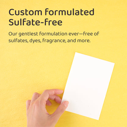 sulfate-free, gentle laundry detergent strips, sulfate-free claim, free-of ingredients panel